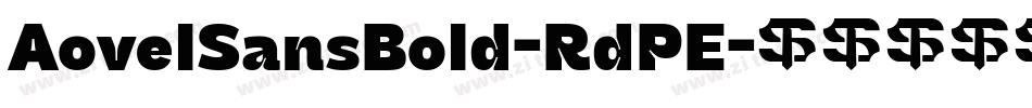 AovelSansBold-RdPE字体转换