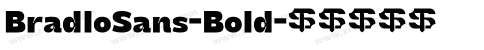 BradloSans-Bold字体转换