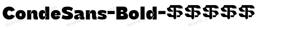 CondeSans-Bold字体转换