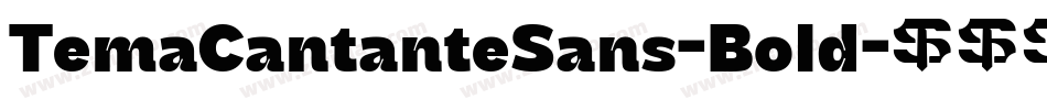 TemaCantanteSans-Bold字体转换