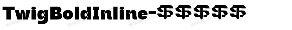 TwigBoldInline字体转换