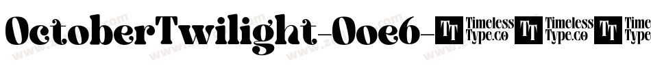 OctoberTwilight-Ooe6字体转换