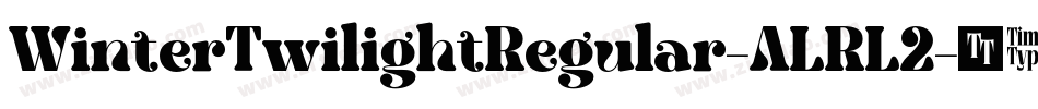 WinterTwilightRegular-ALRL2字体转换