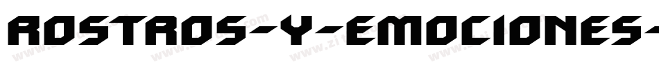 Rostros-y-emociones字体转换
