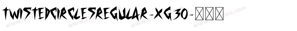 TwistedCirclesRegular-xg3O字体转换