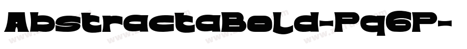 AbstractaBold-PqGP字体转换