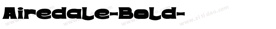 Airedale-Bold字体转换