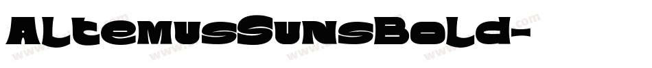 AltemusSunsBold字体转换