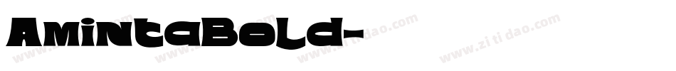 AmintaBold字体转换