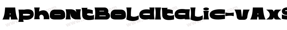 AphontBoldItalic-vAx9字体转换