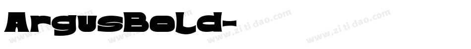 ArgusBold字体转换