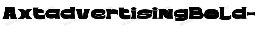 AxtadvertisingBold字体转换