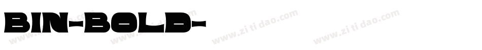 BIN-BOLD字体转换