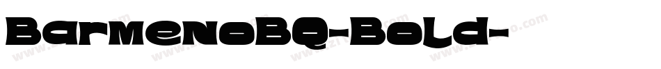 BarmenoBQ-Bold字体转换