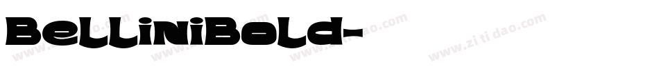 BelliniBold字体转换