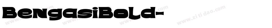 BengasiBold字体转换