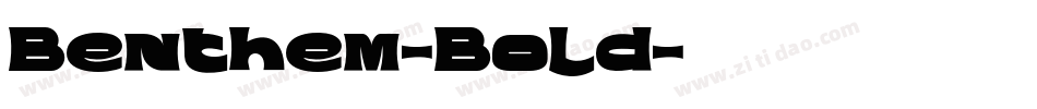 Benthem-Bold字体转换