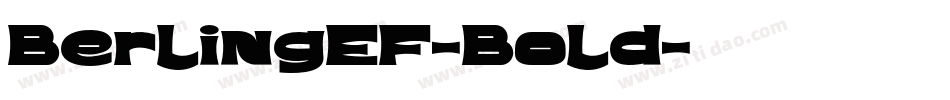 BerlingEF-Bold字体转换
