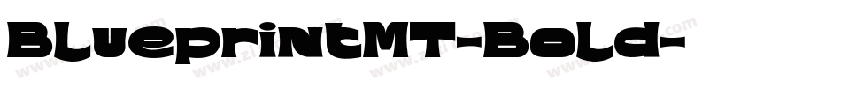 BlueprintMT-Bold字体转换