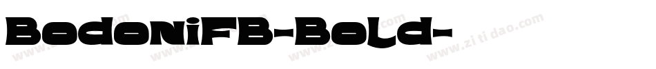 BodoniFB-Bold字体转换