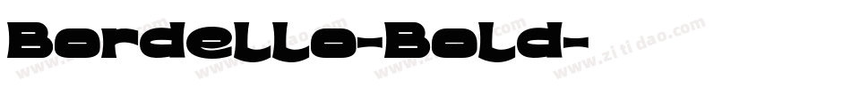 Bordello-Bold字体转换