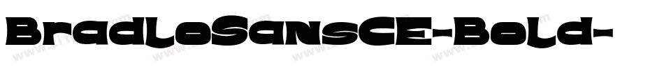 BradloSansCE-Bold字体转换