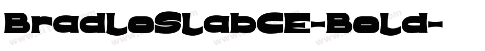 BradloSlabCE-Bold字体转换