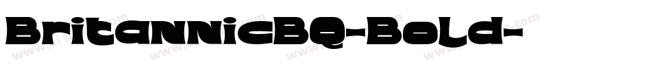 BritannicBQ-Bold字体转换