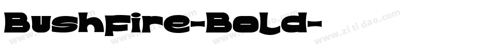 Bushfire-Bold字体转换