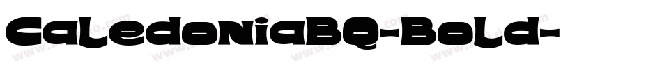 CaledoniaBQ-Bold字体转换