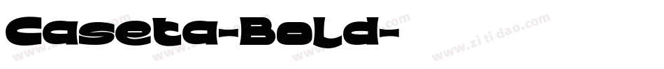 Caseta-Bold字体转换