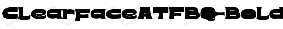 ClearfaceATFBQ-Bold字体转换