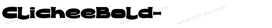 ClicheeBold字体转换