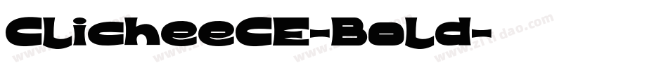 ClicheeCE-Bold字体转换