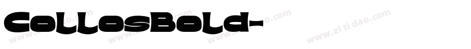 CollosBold字体转换