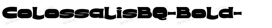 ColossalisBQ-Bold字体转换