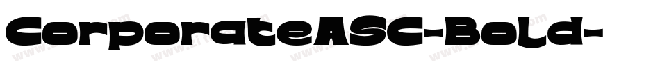 CorporateASC-Bold字体转换