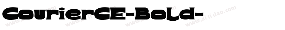 CourierCE-Bold字体转换