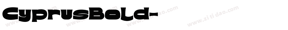 CyprusBold字体转换