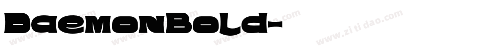 DaemonBold字体转换