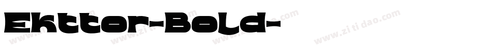 Ekttor-Bold字体转换
