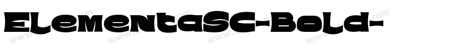 ElementaSC-Bold字体转换