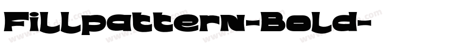 Fillpattern-Bold字体转换