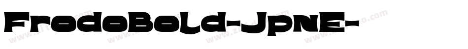 FrodoBold-JpnE字体转换
