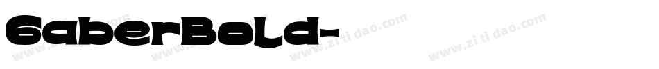 GaberBold字体转换