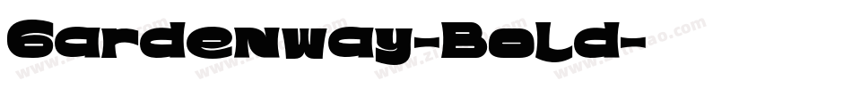 Gardenway-Bold字体转换