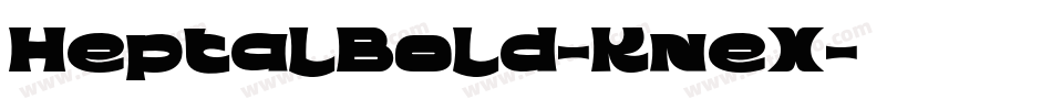 HeptalBold-KneX字体转换