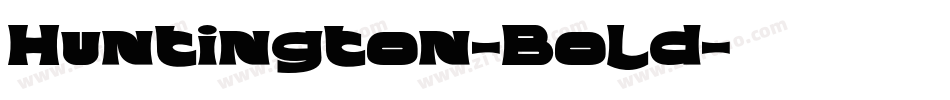 Huntington-Bold字体转换