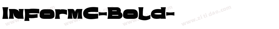 InformC-Bold字体转换