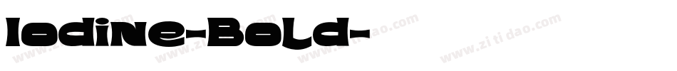 Iodine-Bold字体转换